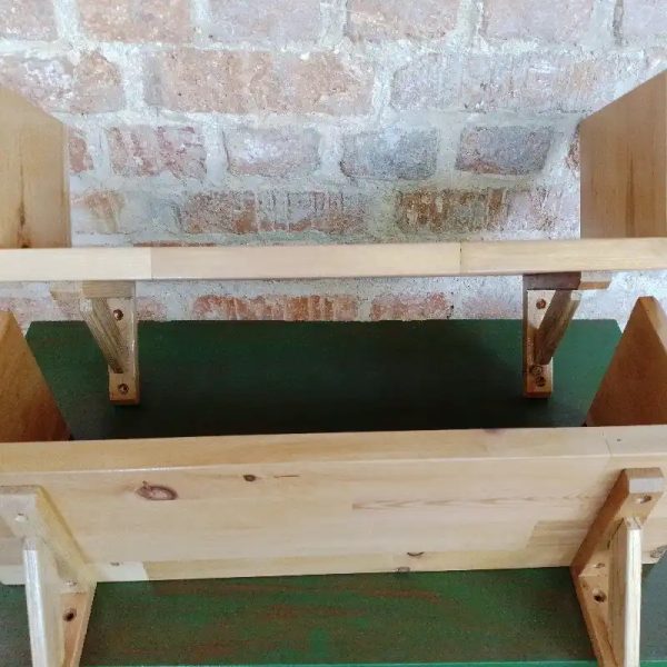 Librero con pies de amigo de madera (Por Encargo)