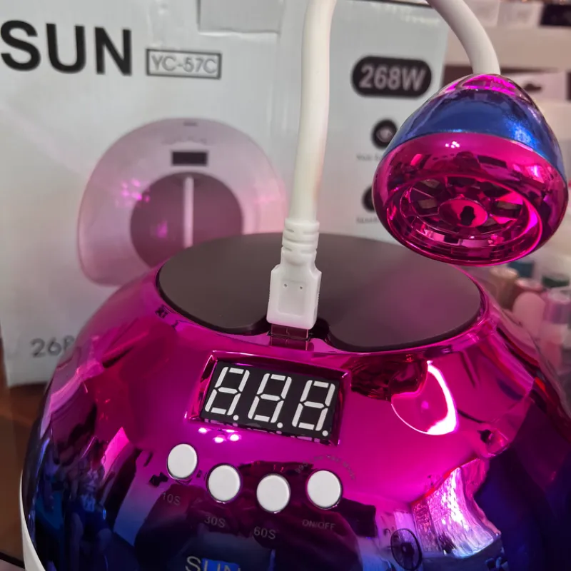 Lámpara soft gel y de corriente