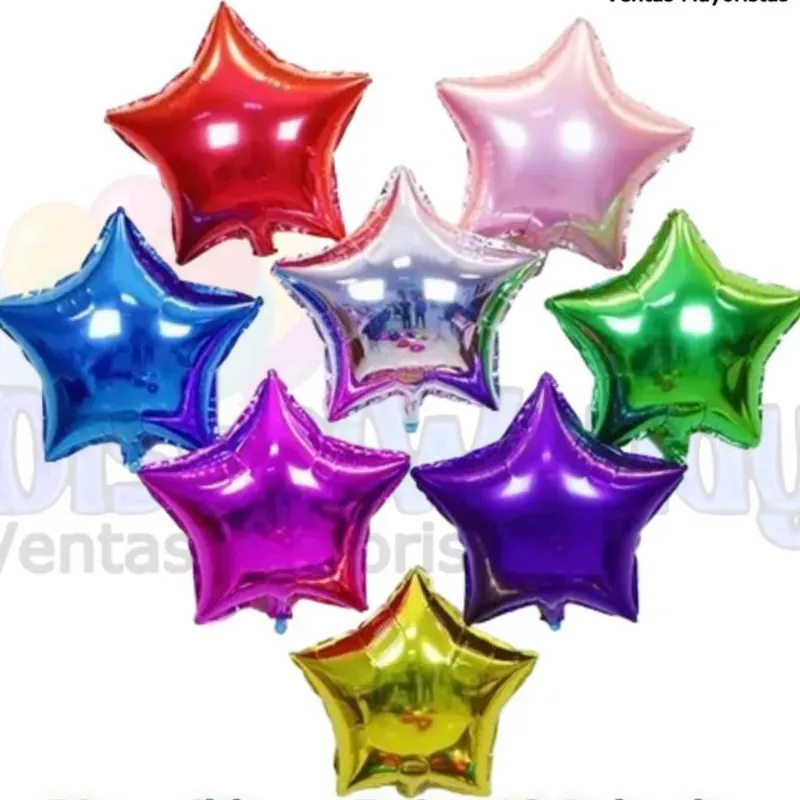 Globo metálico de estrella