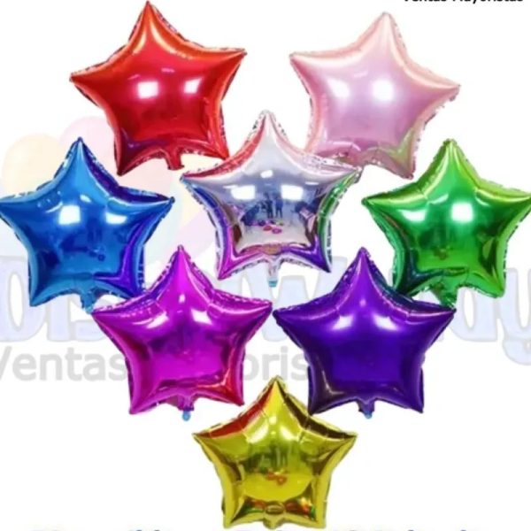 Globo metálico de estrella