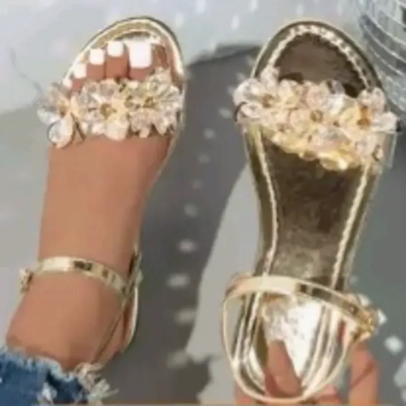 Sandalias doradas # 36