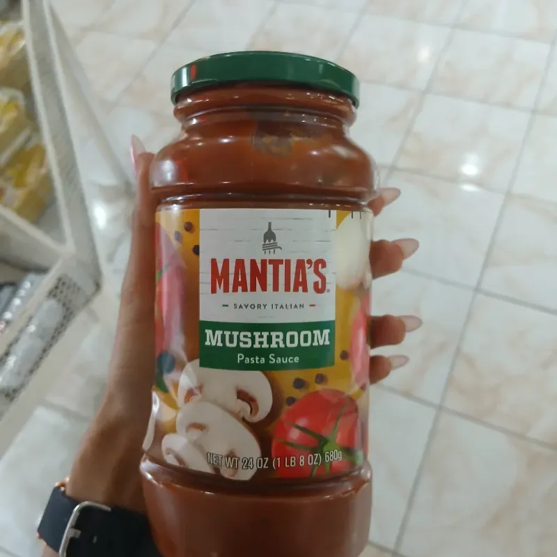 Pasta de tomate con sabor a champiñones