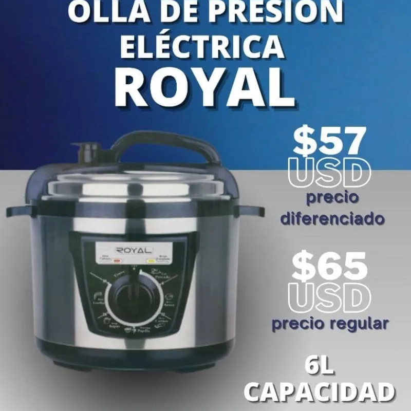 OLLA DE PRESIÓN ELÉCTRICA ROYAL