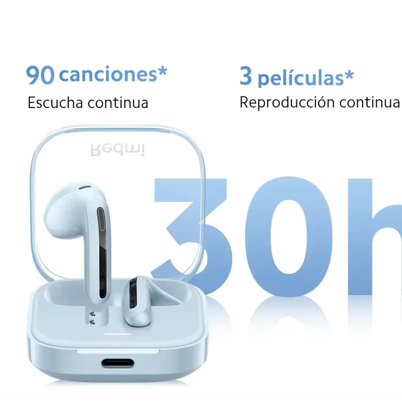 AUDÍFONOS INALÁMBRICOS REDMI ACTIVE 6 (BLANCO Y NEGRO)