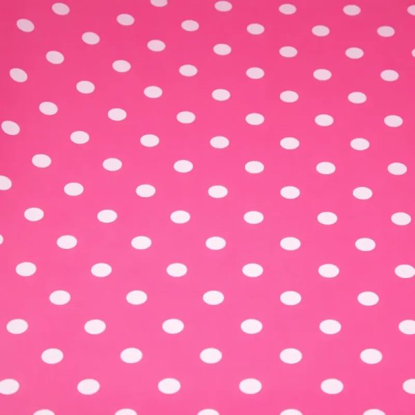 PAPEL DE REGALO ROSADO BOLAS