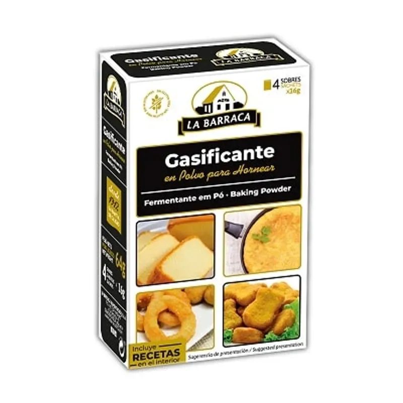 Polvo para hornear 64g La Barranca(contiene 4 sobres )