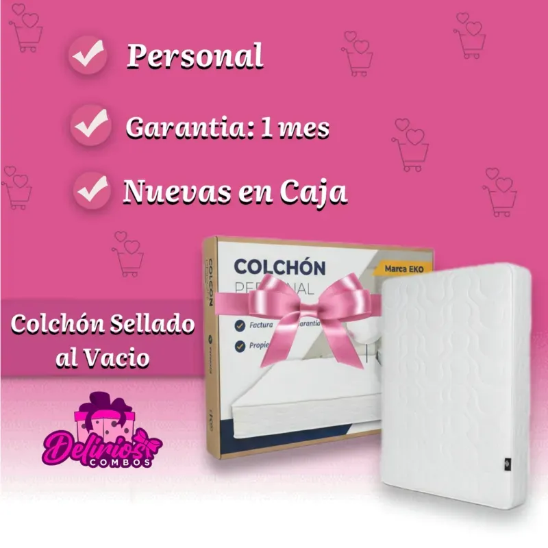 Colchón Personal Sellado al Vacio "Eko"