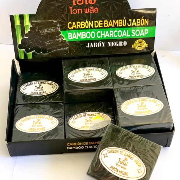 Jabón de carbón de bambú