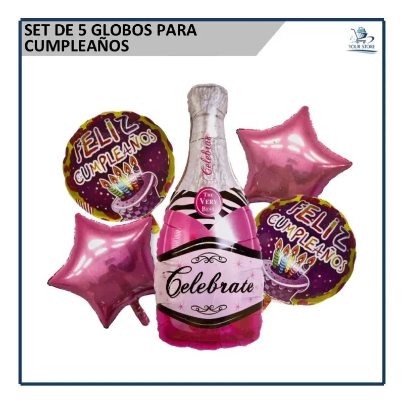Set de Globos Botellas