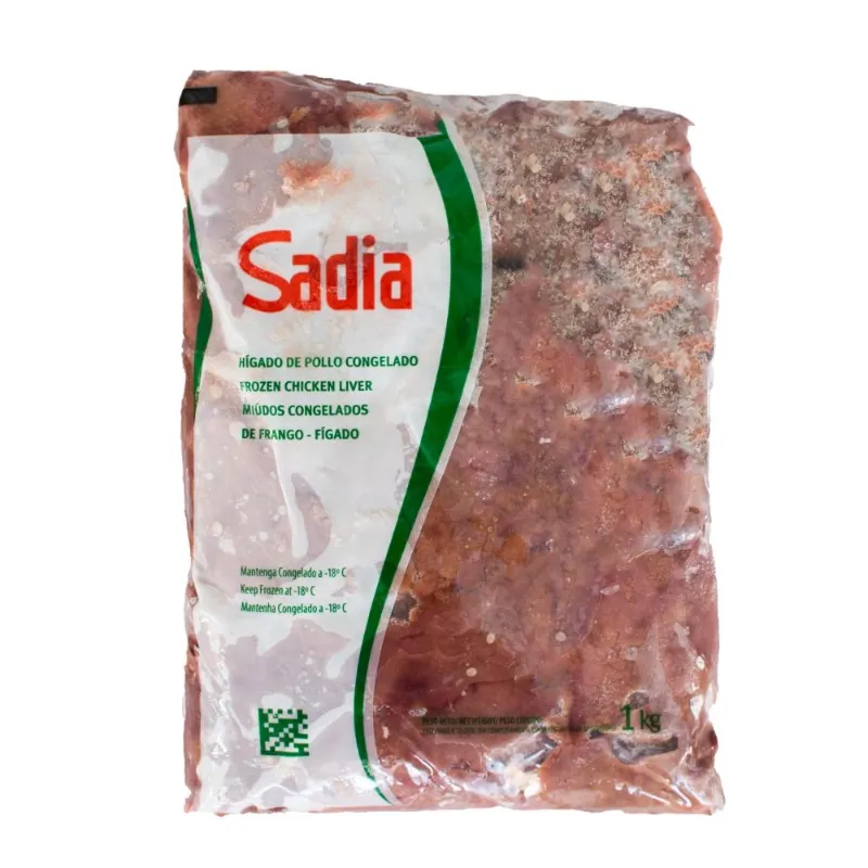 Hígado de pollo congelado