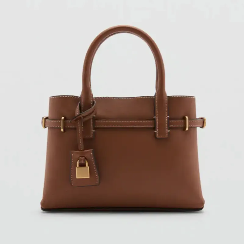 Bolso Mango mini shopper candado