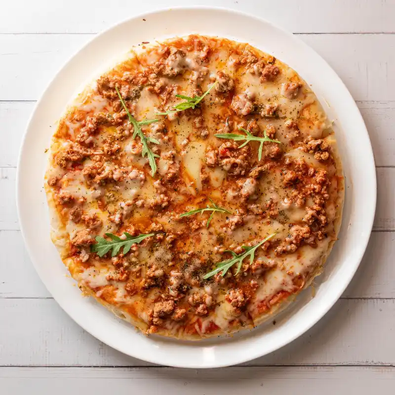 Pizza bolognese