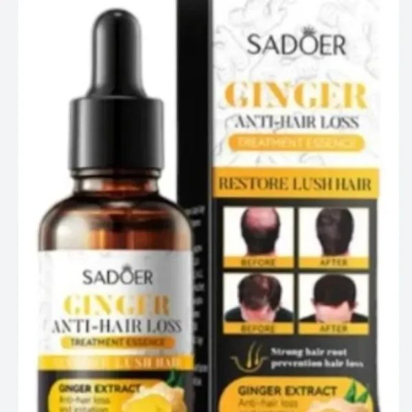 Sérum capilar anticaida y de crecimiento de jengibre