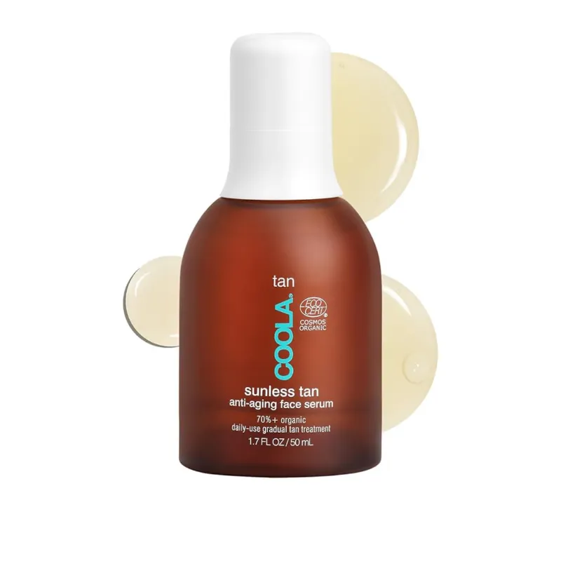 Suero facial autobronceador orgánico sin sol Coola