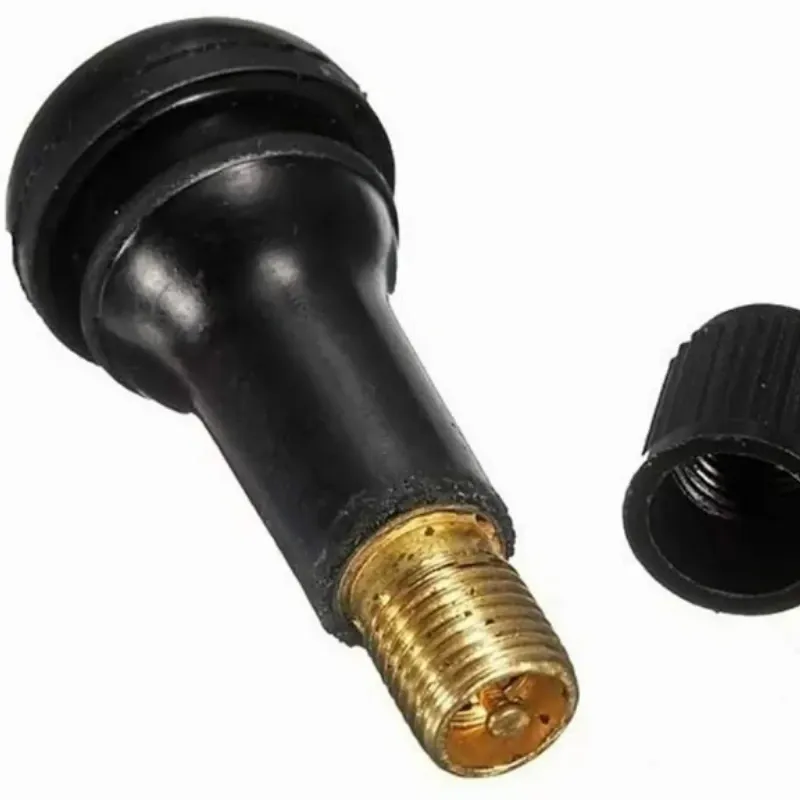 Válvula para llanta sin cámara con gusano y tapa |