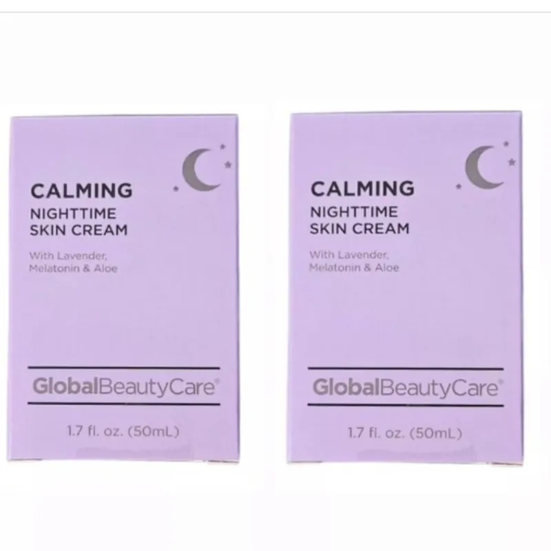 Crema facial calmante nocturna.