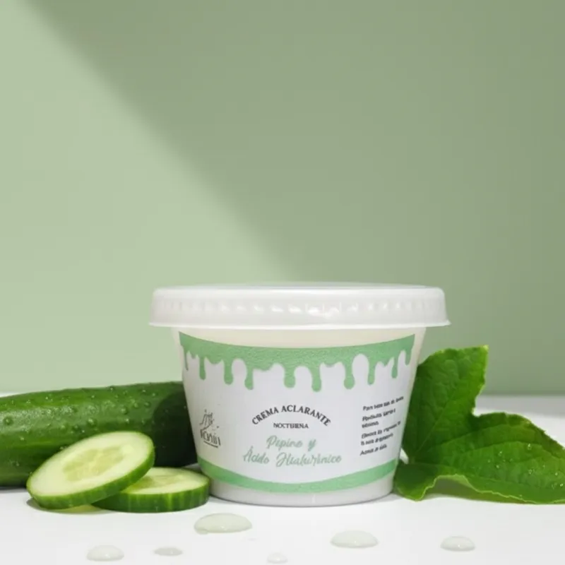 Crema Nocturna Aclarante de Pepino y Ácido Hialurónico