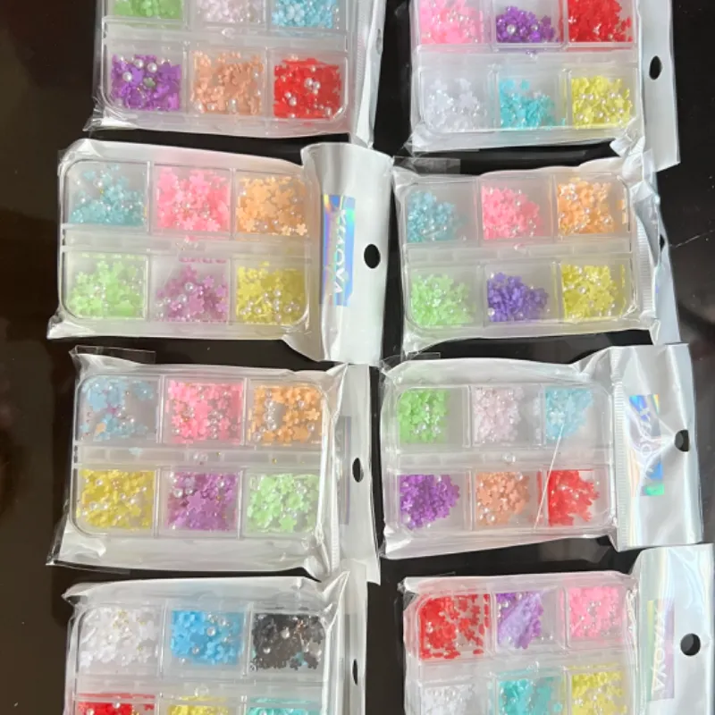 Flores de resina variadas