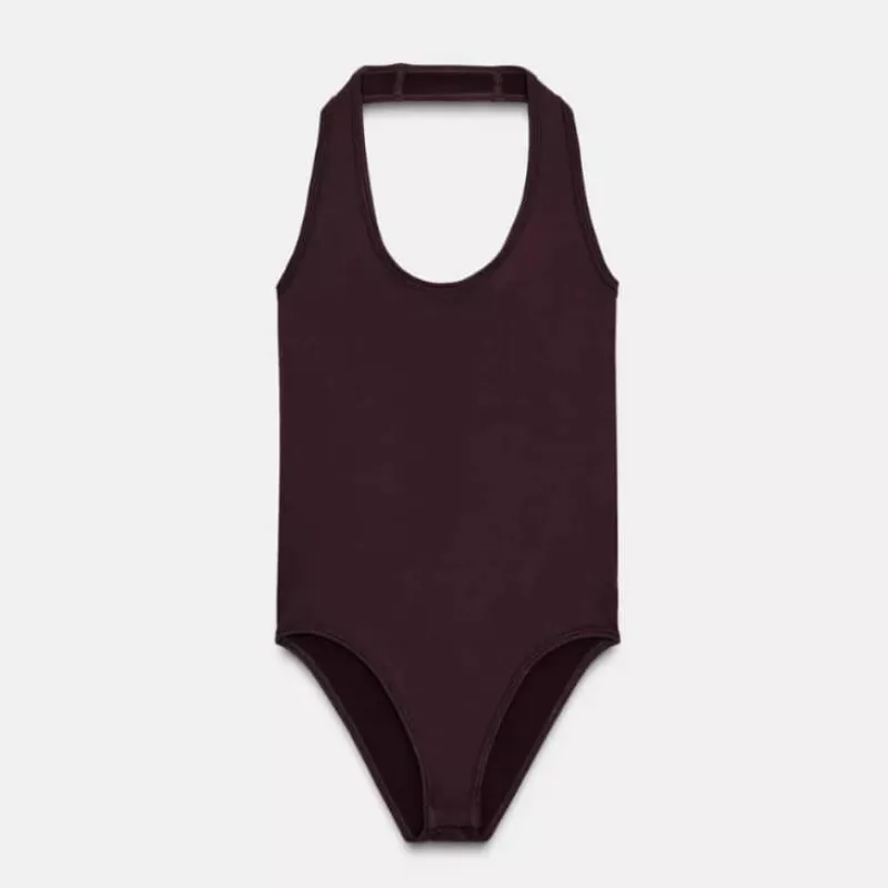 Body marrón al cuello