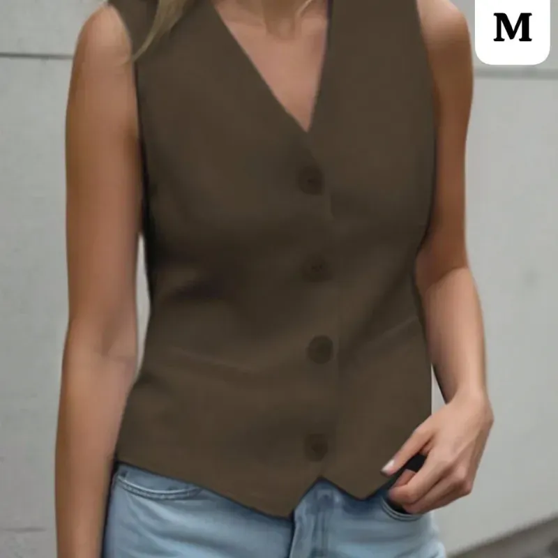  Chaleco Dark Brown – Estilo clásico con actitud moderna y versátil