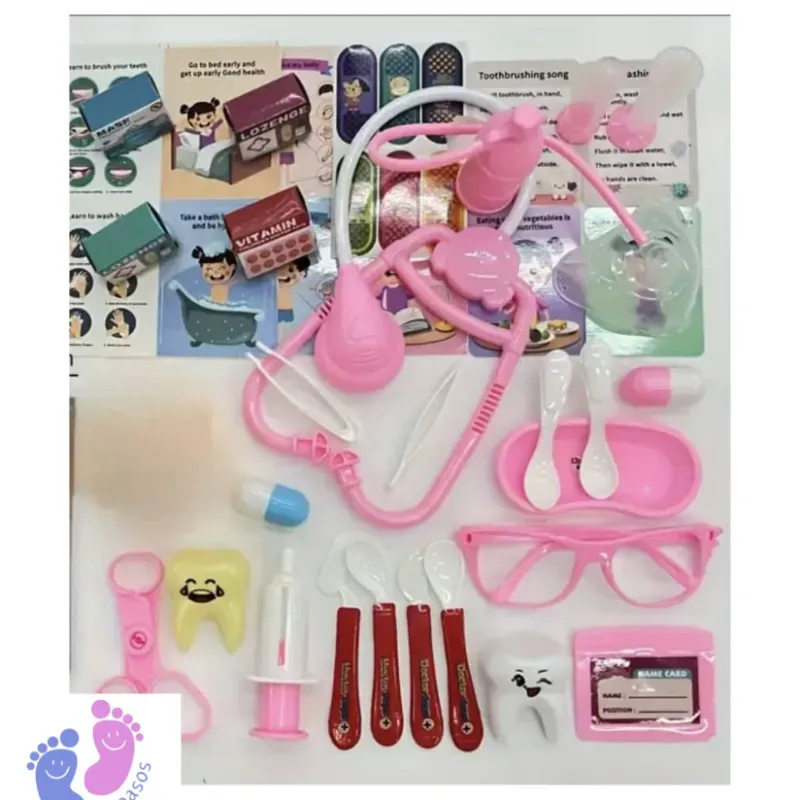 Juego de doctor rosado