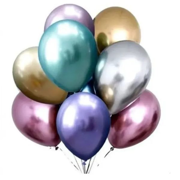 Globos latex cromados