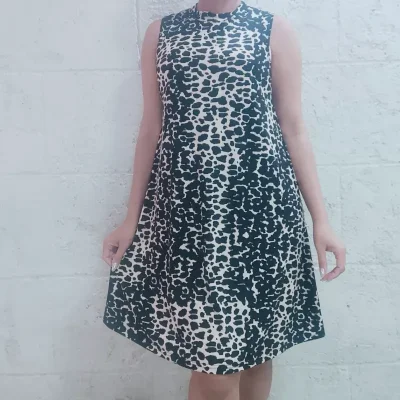 Vestido animal Print línea A