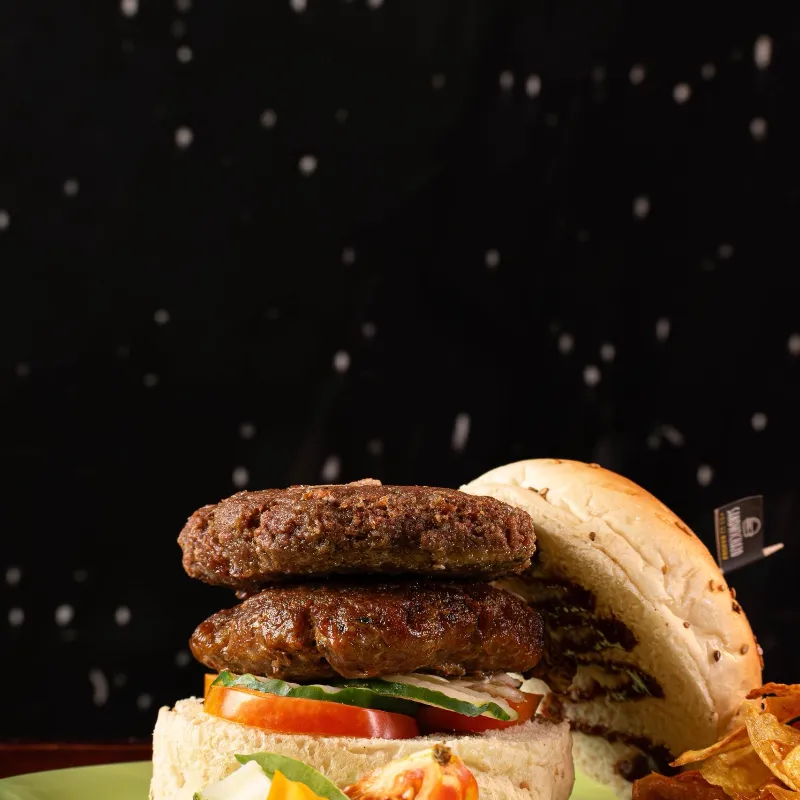 Double beef burger Al 24kt