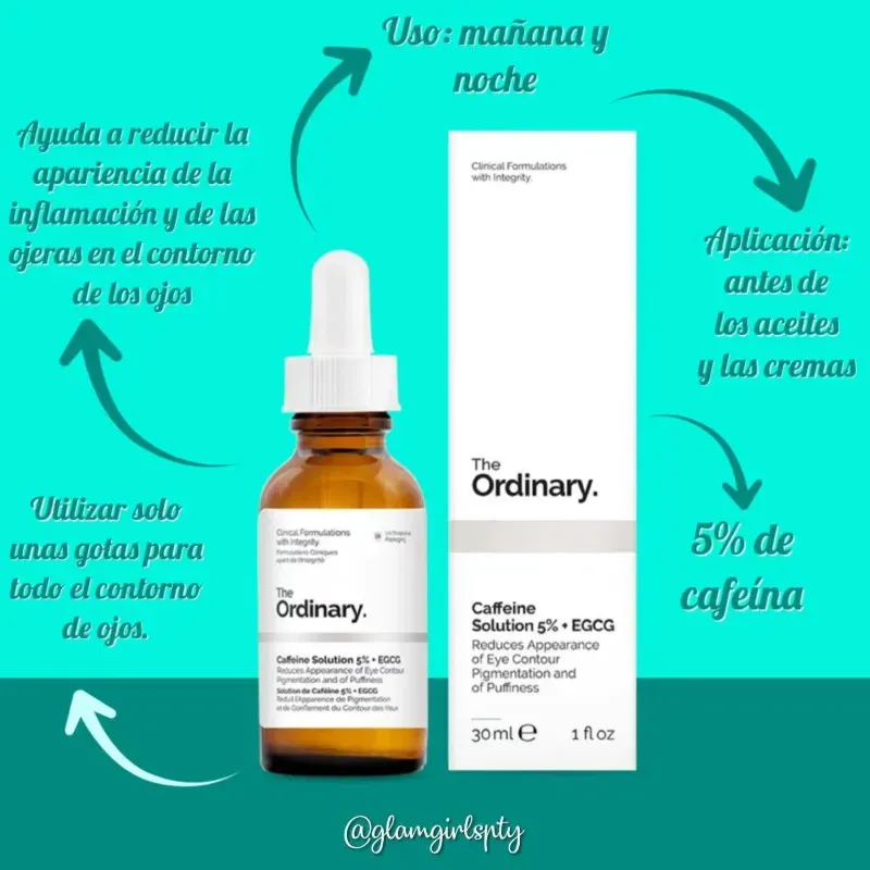 The Ordinary Caffeine Solution 5% + EGCG (Contorno de Ojos) ️✨