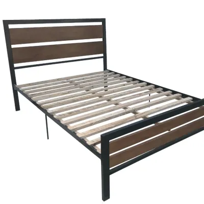 Cama camera mixta de metal y madera Modelo DF5
