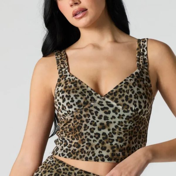 Crop top animal print