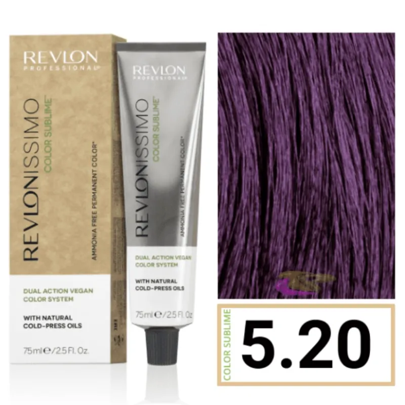 Tinte Revlon 5.20 castaño claro borgoña intenso