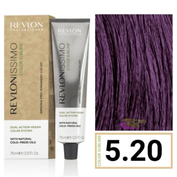 Tinte Revlon 5.20 castaño claro borgoña intenso