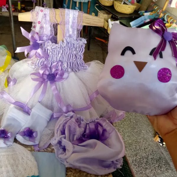 Conjunto para foto con almohada decorativa