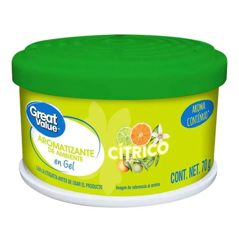 Aromatizante Great Value en gel cítrico 