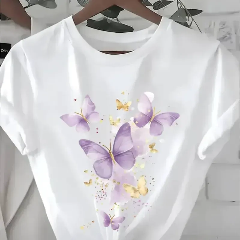 Pullover blanco  moradas