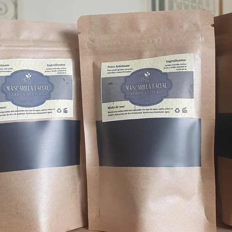 Mascarilla en polvo de Carbón Activado 