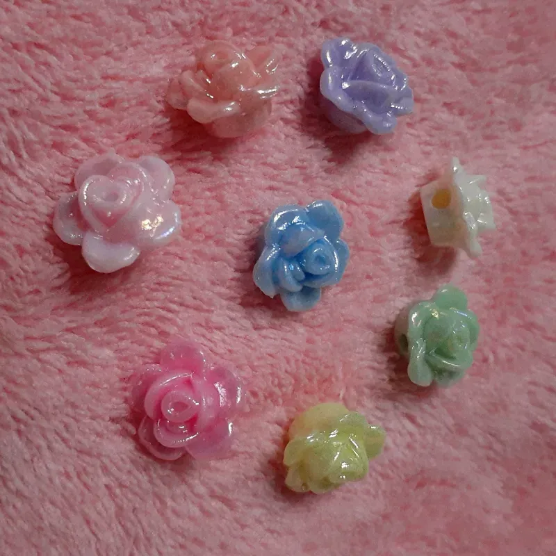 Rosas tornasol (verde y amarilla)