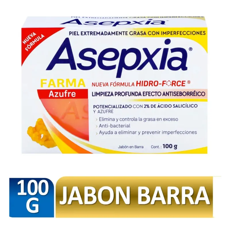 ASEPXIA Farma Azufre Jabón en Barra