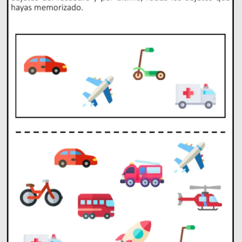 ✨ Cuadernillo de Actividades: Memoria y Atención 