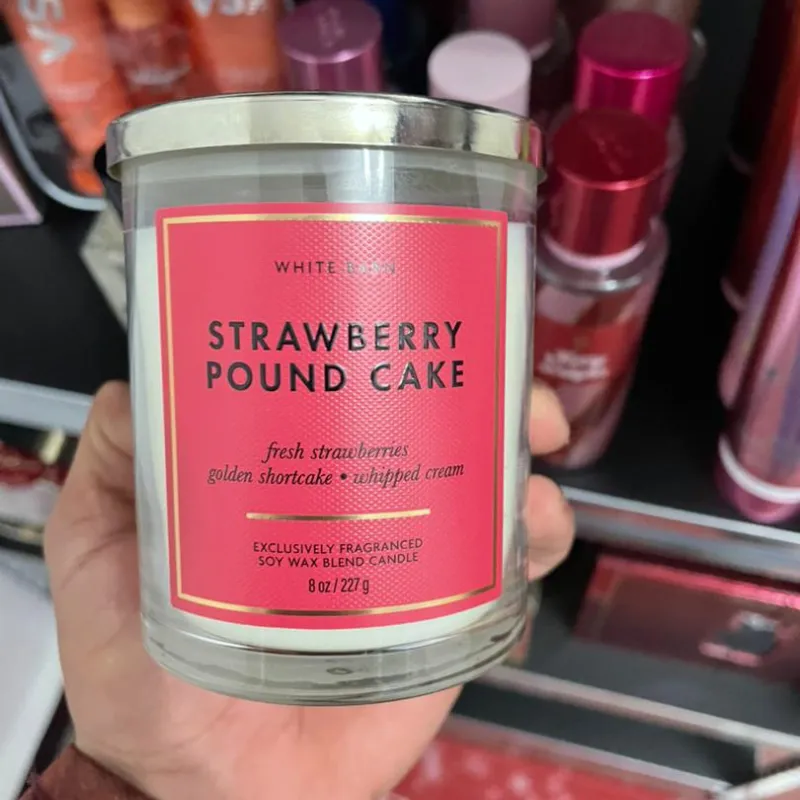 Vela aromática (1 mecha )Strawberry Pound Cake