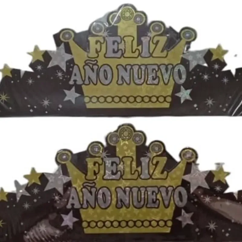 Corona de cartón Año Nuevo