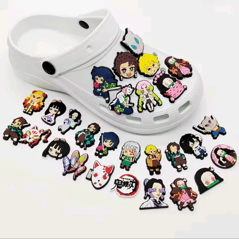 Jibbitz Charms para crocs temática DEMON SLAYER: KIMETSU NO YAIBA