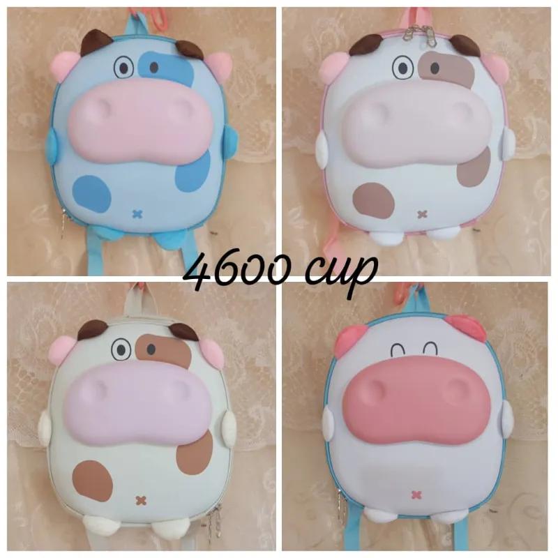 MOCHILAS De Vaquita  y Cerdito  — Pa’ los chamas que quieren ternura con estilo.