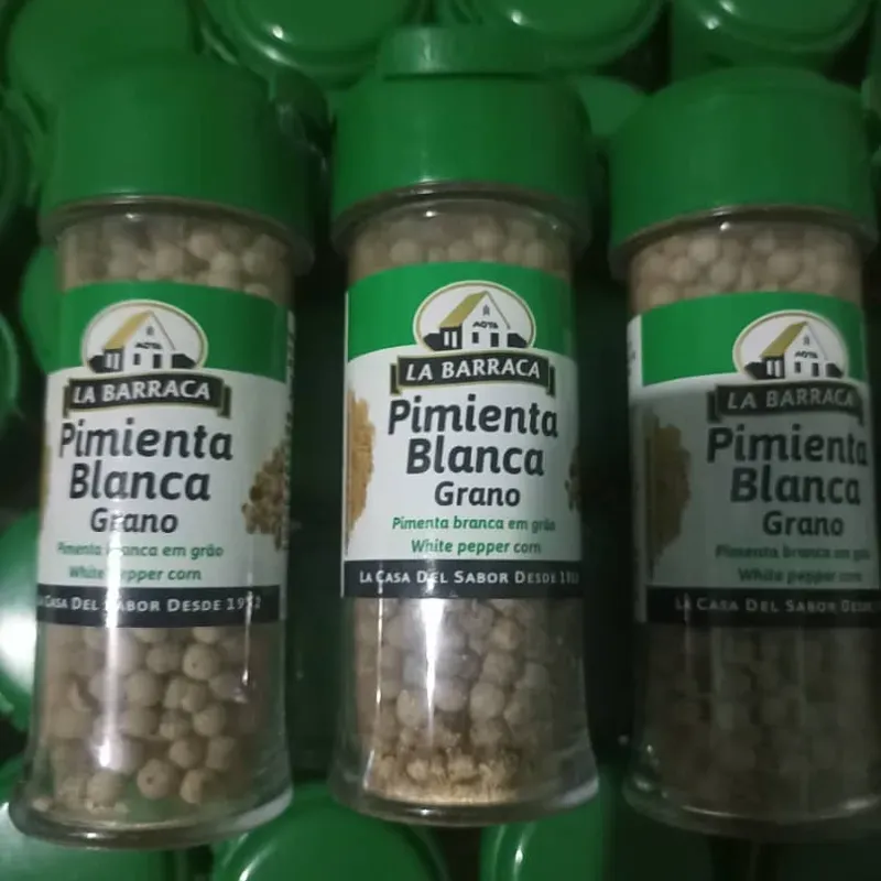 Pimienta blanca en granos