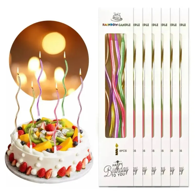 Velas Curvas (colores metálicos)