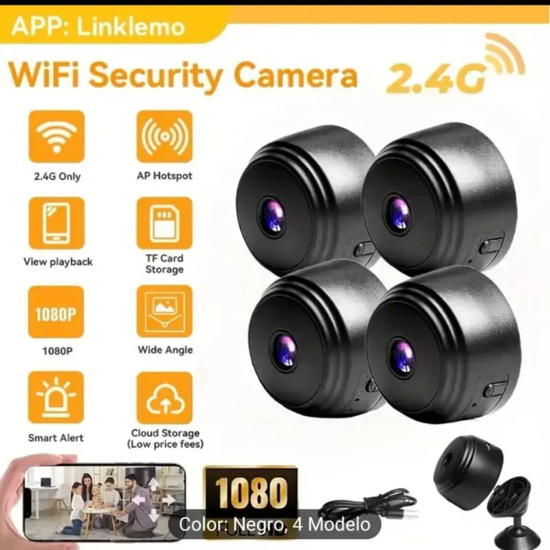 Mini Cámara WiFi 1080P Full HD Visión nocturna Micro Cámara