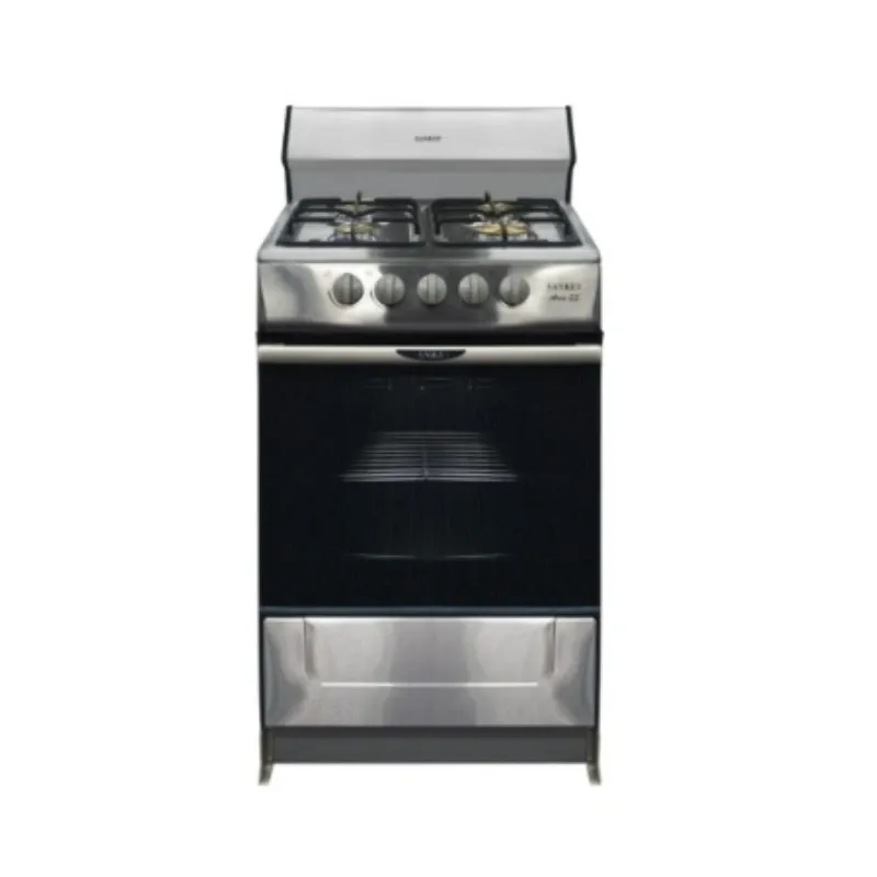 COCINA DE GAS DE 4 QUEMADORES Y HORNO DE 20" ARCO PLATEADA