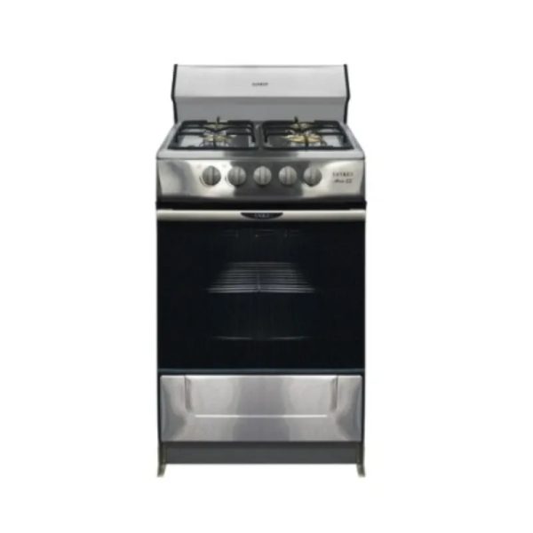 COCINA DE GAS DE 4 QUEMADORES Y HORNO DE 20" ARCO PLATEADA