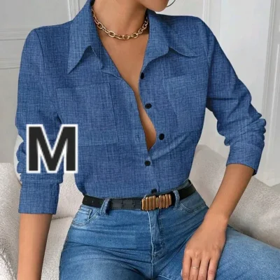 Blusa Manga Larga con Bolsillo